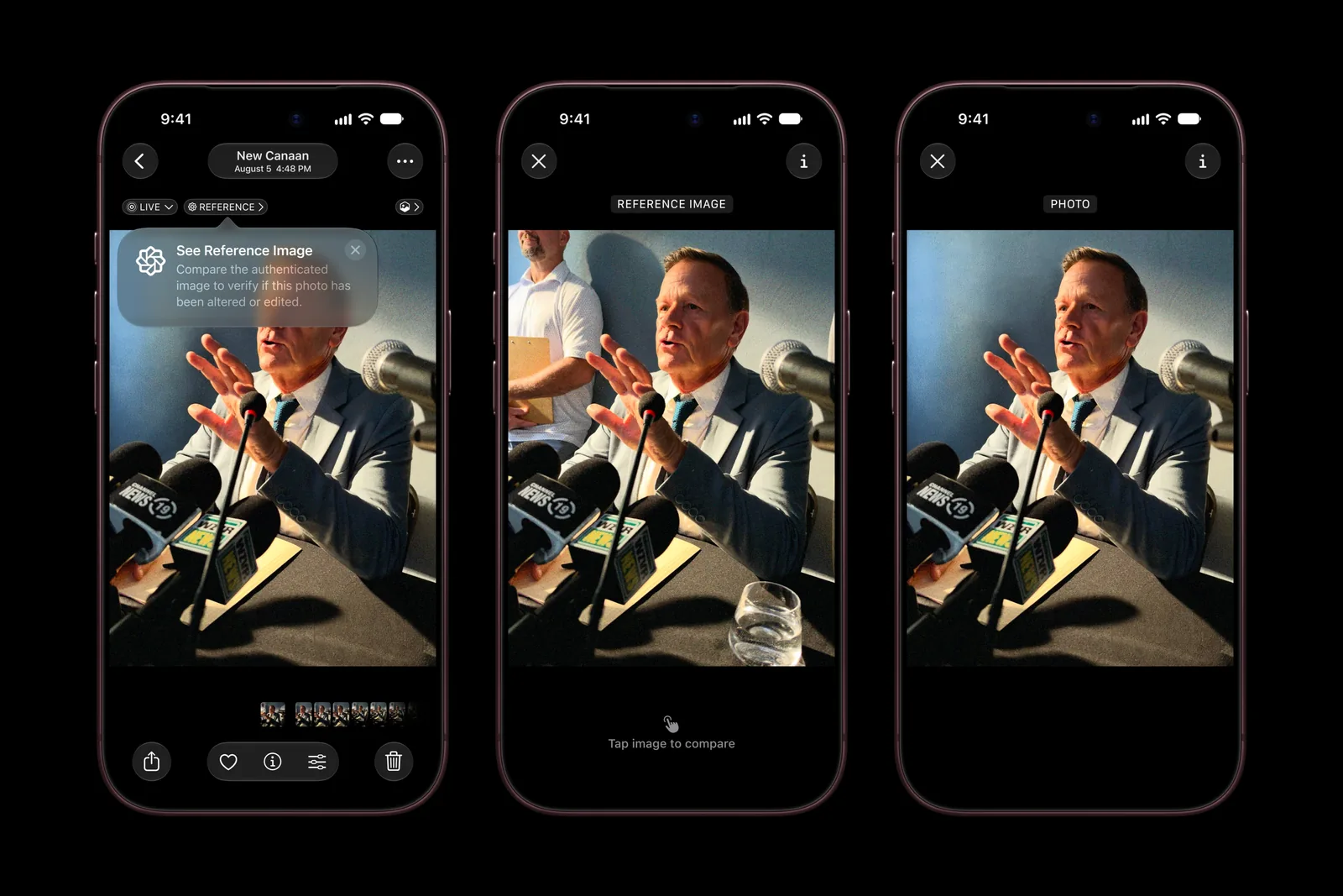 Apple Reference Image comparison in the Photos app