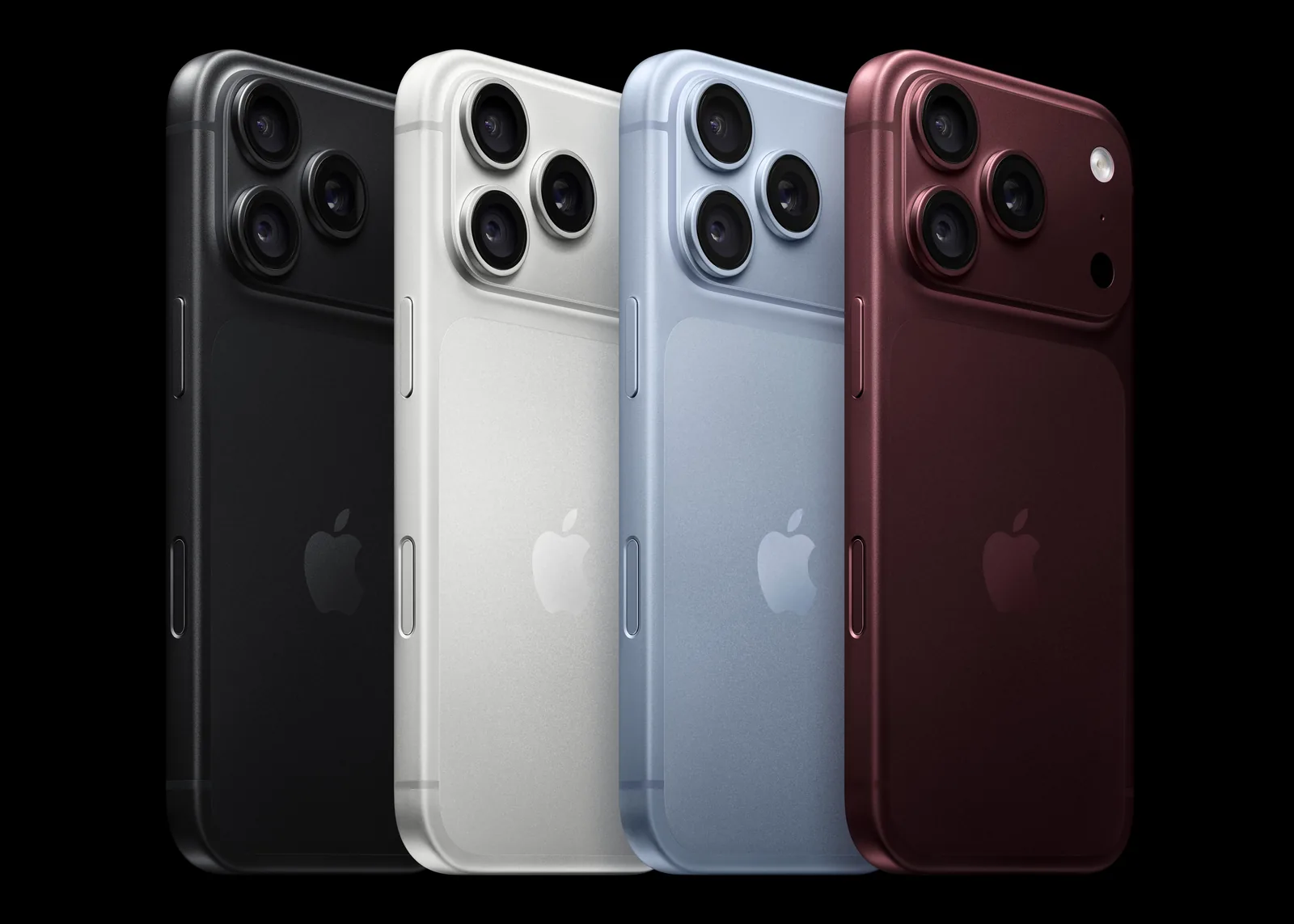 iPhone 18 Pro colours: black, silver, Glacier and burgundy