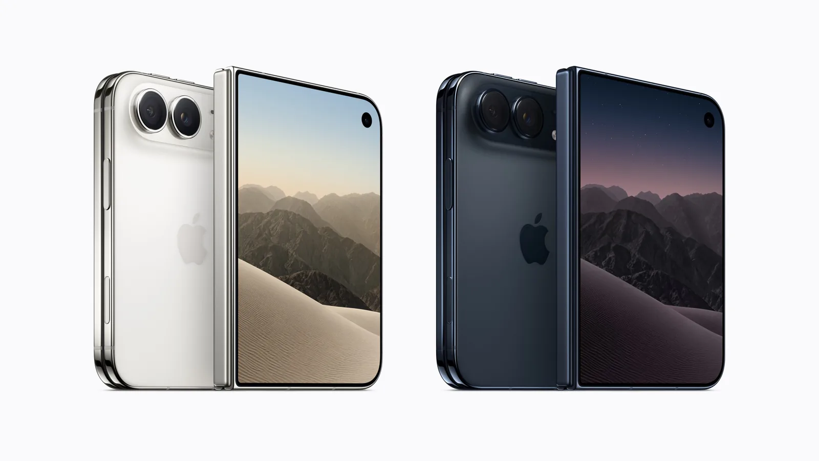 iPhone Duo in two colours – star white and night sky