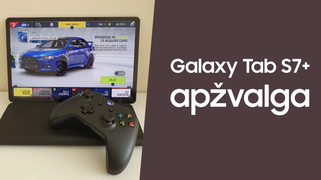 Samsung Galaxy Tab S7+ apžvalga