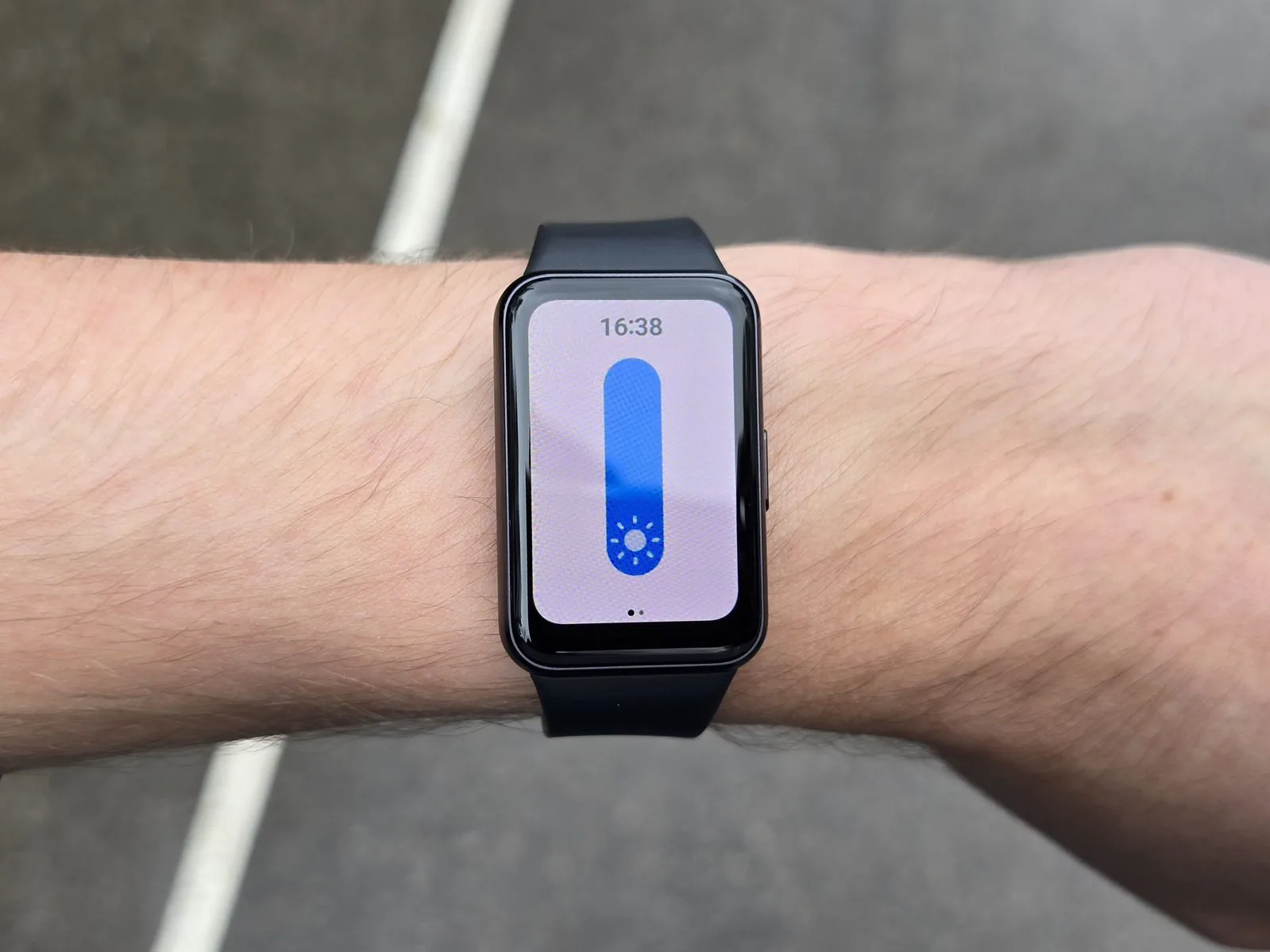 Galaxy Fit3 ekranas