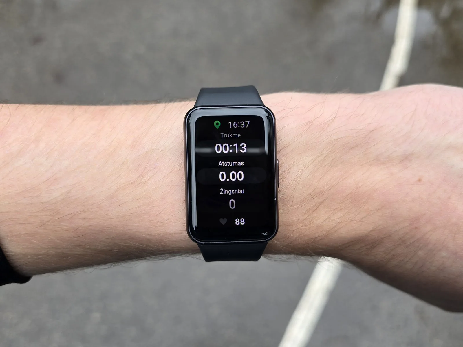 Galaxy Fit3 treniruotės programa