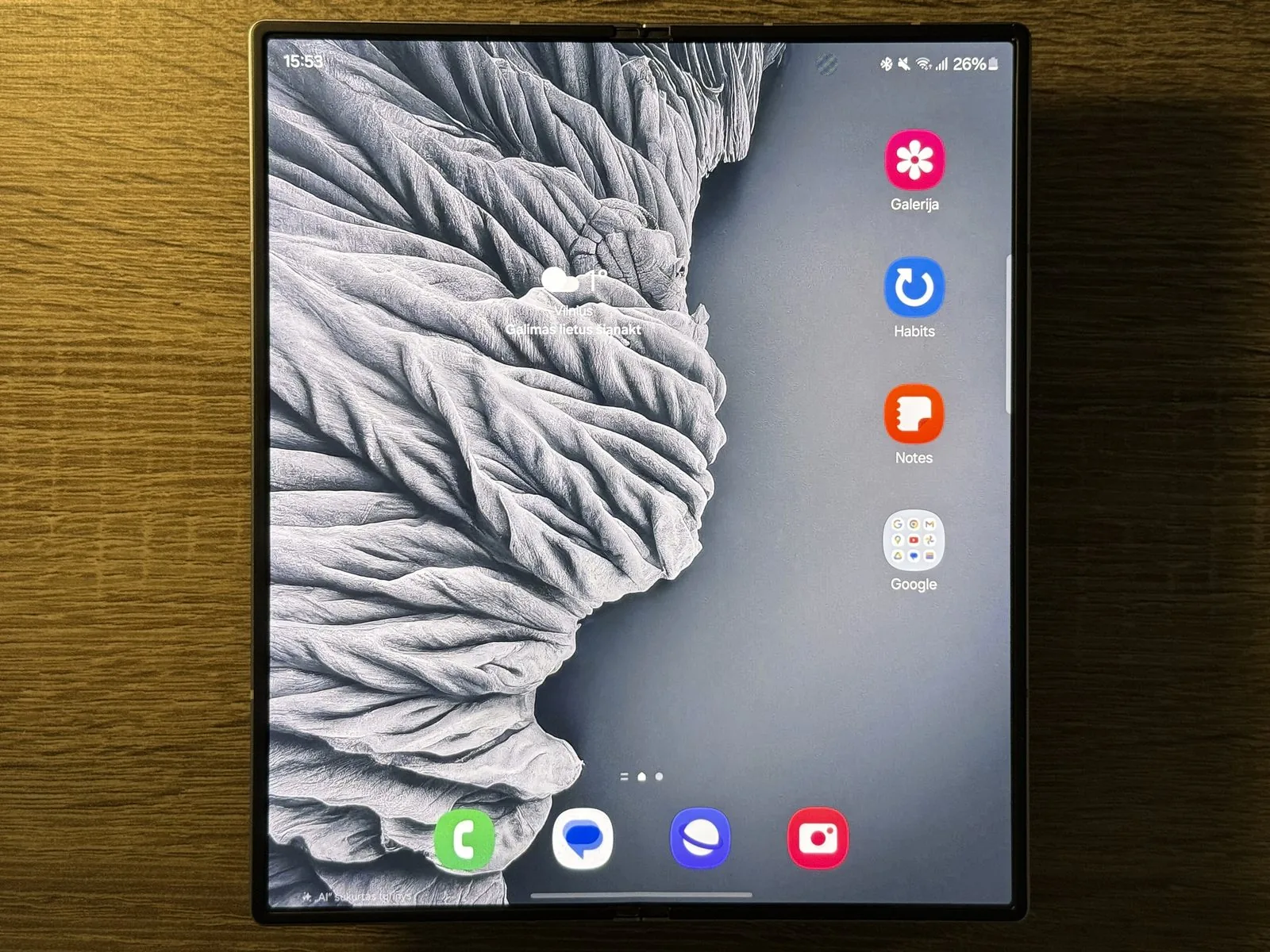 Galaxy Fold6 lankstus ekranas